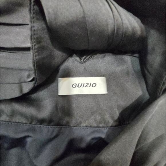 GUIZIO Wrapped Maxi Dress in Black - Picture 7 of 12